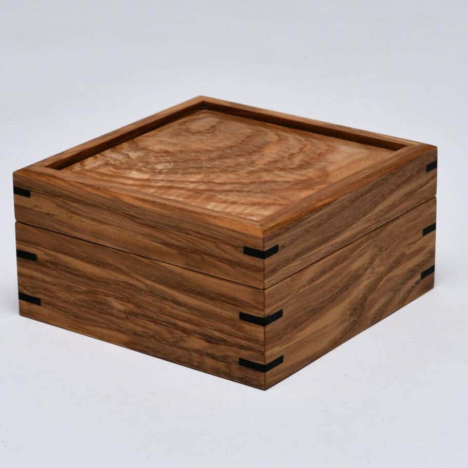 The English Walnut Sunburst Jewellery Box - Edward Wild Furniture